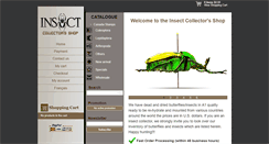 Desktop Screenshot of collectionneurdinsectes.com